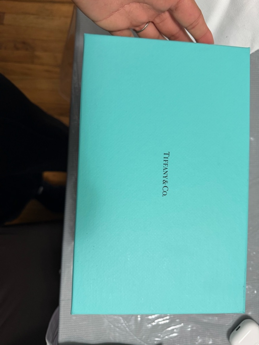 Tiffany & Co. Robin's Egg Blue Box with Logo